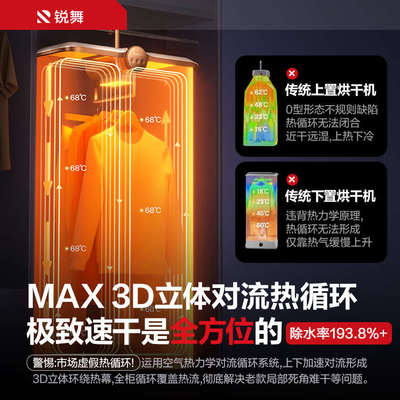 锐舞2024新款烘干机家用烘衣服小型干衣机便携式旅行宿舍哄衣服