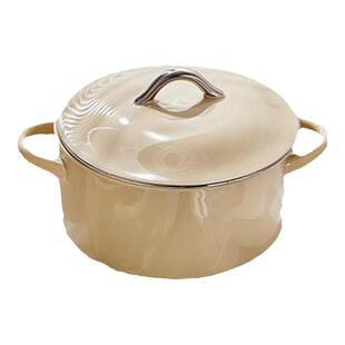 轻奢双耳汤碗家用高级感带盖汤盆大号陶瓷泡面碗个人专用大碗餐具