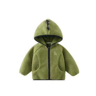 【羊羔毛】齐齐熊宝宝摇粒绒外套儿童秋冬款男童外出保暖抓绒上衣