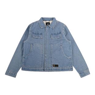 VANS范斯25新款男时尚百搭牛仔外套运动休闲夹克上衣VN000KV7CDX