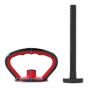 壶铃把手哑铃男士健身女士家用电镀壶铃配件可调节重量俯卧撑支架