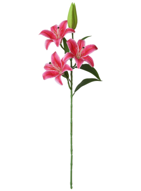 高级感百合花仿真花客厅摆件