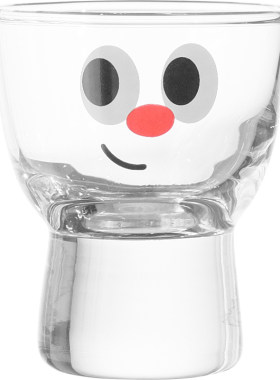 原创可爱表情包玻璃小酒杯烧酒杯