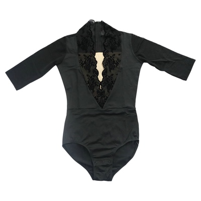 丝绒长袖芭蕾舞练功服体操服连体