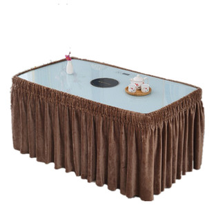 双面绒加厚保暖火炉电暖桌烤火罩子罩套正方形取暖电炉罩套长方形