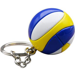 个性时尚小排球模型挂件钥匙扣迷你沙滩排球运动挂件挂饰礼物礼品
