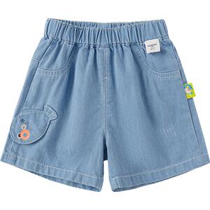 巴拉巴拉男童裤子婴儿短裤牛仔裤新款夏装宽松潮童装透气薄款