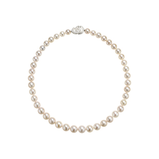 老凤祥官方极强光亮泽淡水珍珠项链女秋冬锁骨链妈妈款生日礼物