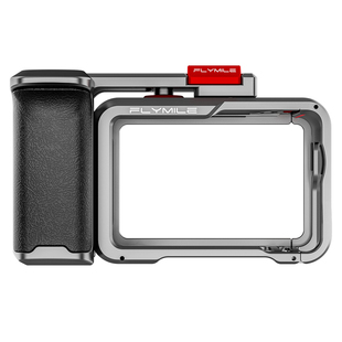 Flymile适用大疆Action6街拍手柄套装快门握把Osmo action6金属兔笼边框拓展保护壳运动相机扫街手柄配件