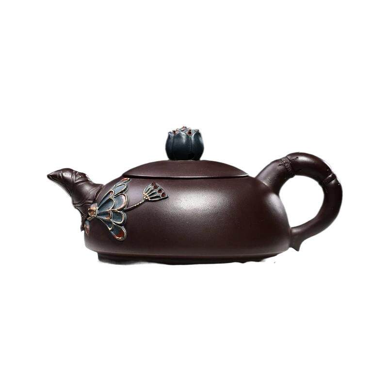 精品正宗莲花国工常月红紫砂壶