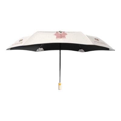 Cikatu西卡图儿童伞学生上学专用伞晴雨伞两用圆角防戳黑胶遮阳伞