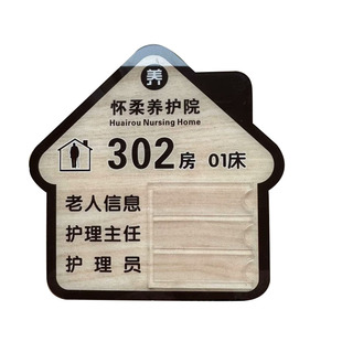 养老院门牌医院中医诊所可换医生护士姓名标牌敬老院疗养公寓门牌