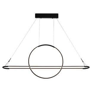 新特丽艺术餐厅吊灯异形创意造型工业风可拉伸茶室长方形餐桌灯具