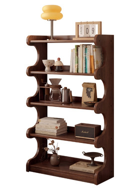 新中式实木茶室博古架收纳展示