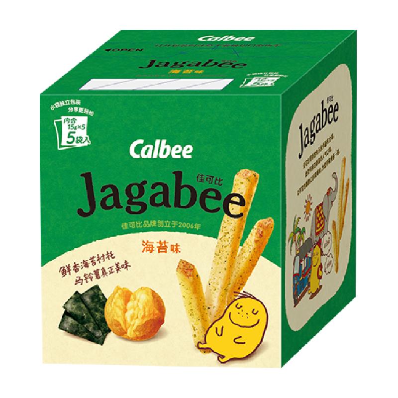 Calbee/卡乐B佳可比薯条海苔味75g休闲零食土豆棒膨化小吃