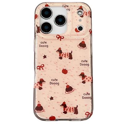 泼墨腊肠狗适用苹果手机壳