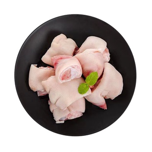 顺丰 5斤新鲜带筋猪蹄块猪爪子新鲜冷冻猪脚块猪手生猪脚圈1斤