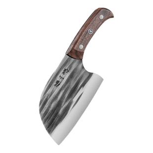 张小泉菜刀圆头家用斩砍骨头厨师锋利锻打锤纹厨房切菜肉片杀鱼刀