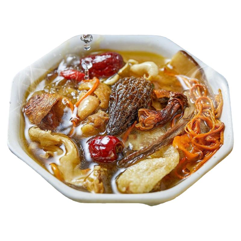 七彩云南野生羊肚菌姬松茸汤料包