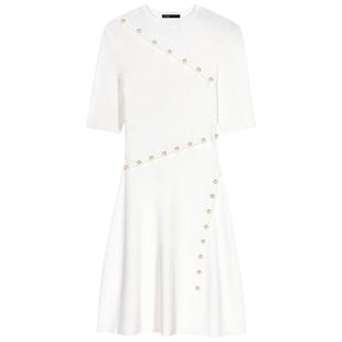 Maje秋冬女装高知风穿搭法式时尚气质圆领短款修身收腰针织连衣裙