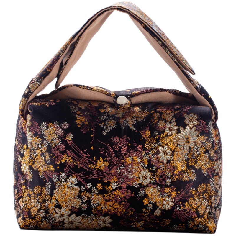 祎念复古云锦大容量茶器收纳包
