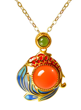 宫里上新情人节礼物天然南红吊坠