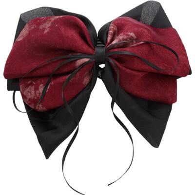 SPECIAL轻奢蝴蝶鲨鱼夹红色新款