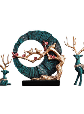 工艺鹿摆件隔断家居客厅开业礼品