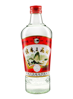 桂林三花酒38度低度酒480ml玻璃瓶桂林特产低度特产白酒 一瓶装