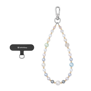 Switcheasy适用2025苹果iPhone17/16/15华为安卓手机壳通用挂绳时尚串式手腕短款牢固结实女串珠挂链腕带吊坠