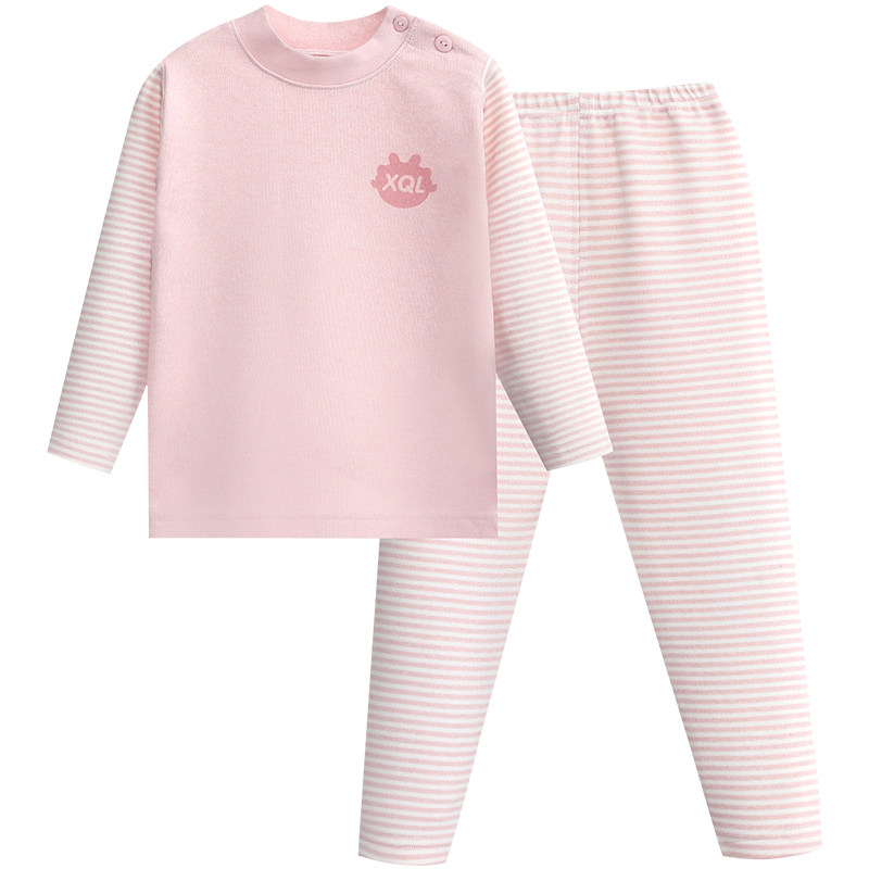 小青龙儿童舒绒内衣套装纯棉秋冬季男童女童中领秋衣秋裤中大童春
