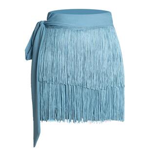 dancebaby拉丁舞半身裙练功服半裙服装流苏裙女新款裙子短裙YS312