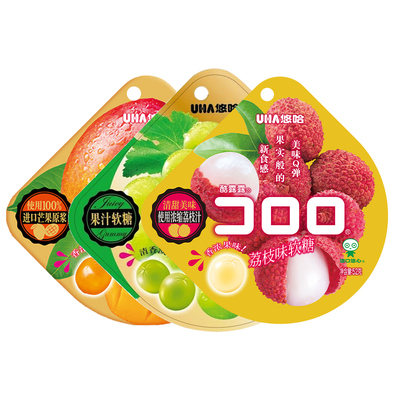 悠哈酷露露多口味软糖6袋