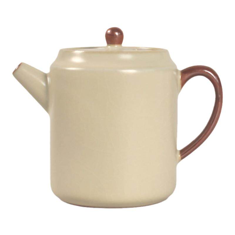 清仓便宜卖200ml米黄简约茶壶