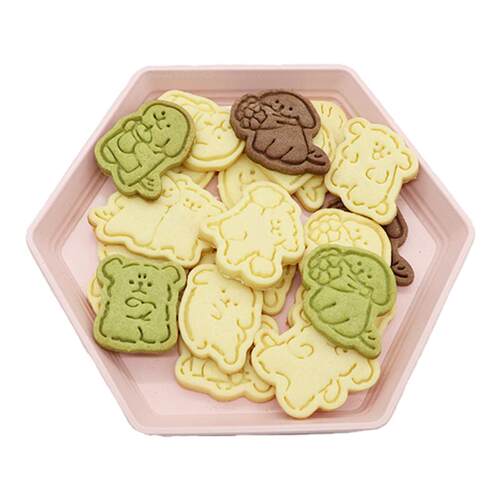 网红线条小狗表情Maltese饼干模具玖灵3Diy烘焙曲奇糖霜印花工具