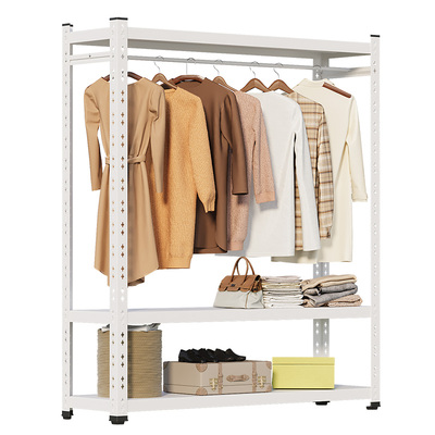 家用挂衣架落地卧室置物架货架衣柜衣帽架组合开放式衣柜挂衣杆