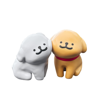 创意线条小狗车载高级感摆件