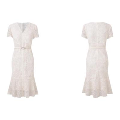 音影儿蕾丝刺绣气质连衣裙