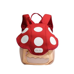 幼儿园书包男童女孩出游双肩背包可爱蘑菇新款小学生迷你轻便背包