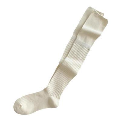 过膝袜显瘦棉质拼接简约大腿袜