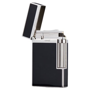 calories卡路充气打火机黄铜朗声侧滑漆面黑色高档定制礼物送男友