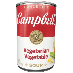 Campbell's Vegetarian Vegetable Soup金宝浓缩蔬菜罐头汤素食汤