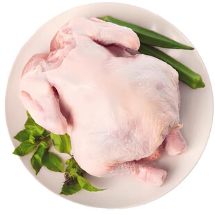 泰森无激素谷饲冷冻整鸡1.6kg*8新鲜冷冻脆皮炸鸡烤鸡原料未腌制