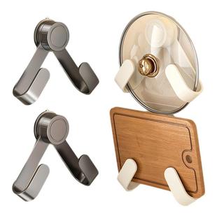 吸盘锅盖架免打孔壁挂式2025新款厨房置物架放锅盖神器上墙砧板架