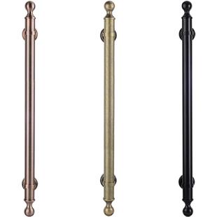 黄铜新美式复古双开大门拉手浴室钢化玻璃门仿古铜明装门把手定制