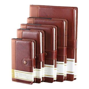 申士A5笔记本子商务办公皮面记事本87系列B5高频本可定制LOGO文具