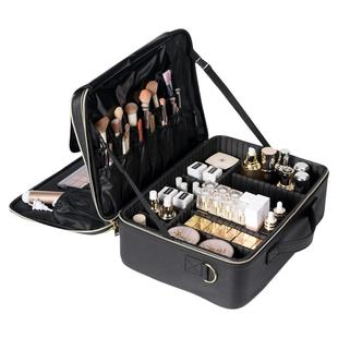 化妆包女2025新款三层大容量出差旅行便携手提美容纹绣专用工具箱