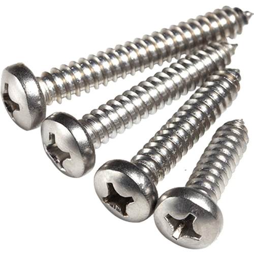 X304不锈钢十字盘头自攻钉圆头螺丝钉木螺丝M1M1.2M1.4M1.5M1.6-