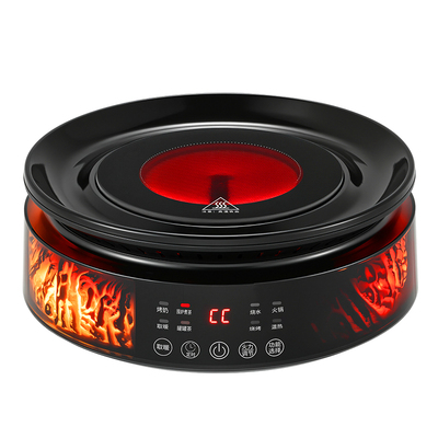 围炉煮花茶玻璃壶家用室内烧烤火炉套装器具全套烤奶茶罐电陶炉