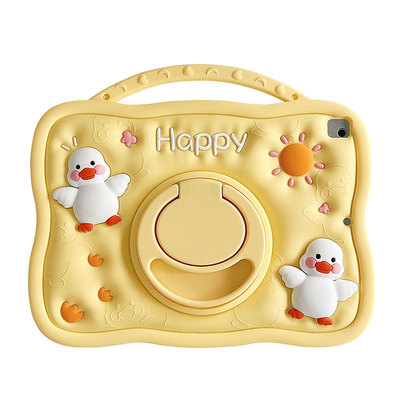 横竖支撑旋转支架卡通苹果平板壳